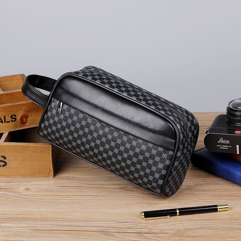 Foreign trade new clutch bag multi-compartment men's business simple small square bag versatile texture high-looking fashion hand bag