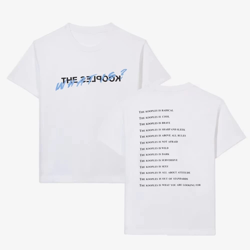 2025 Graphic Printing Cotton Kooples Brand Style Women T-Shi