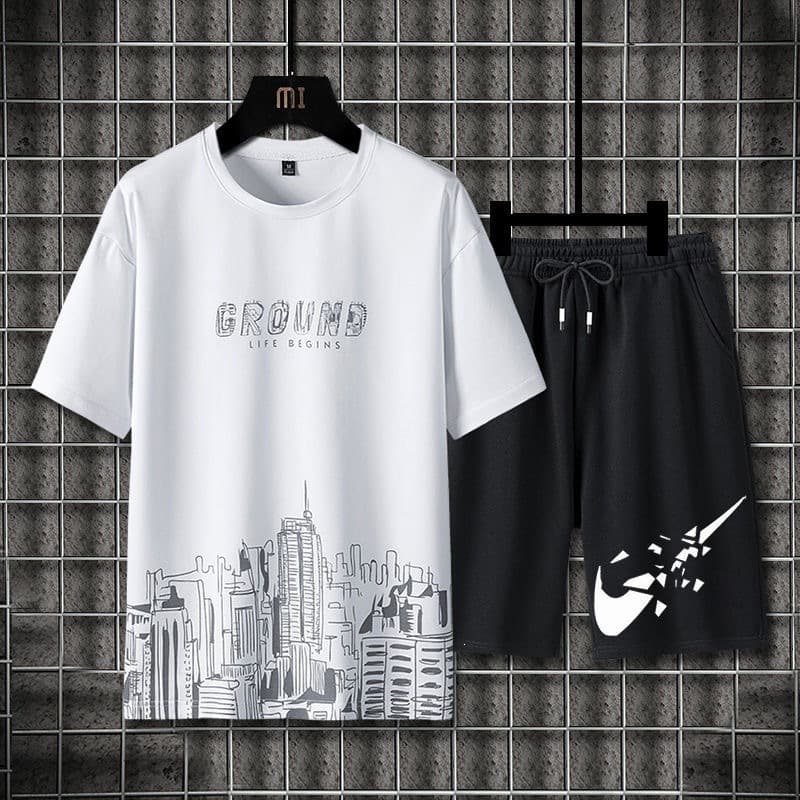 Clearance Leak Summer Thin Trendy Brand Short-Sleeved T-Shirt Men's Youth Clothing Loose Versatile Simple Undershirt