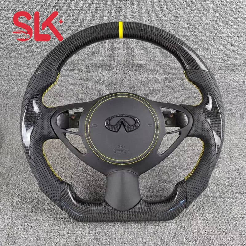 Carbon Fiber Steering Wheel Modification for Infiniti G37 G25 QX50 QX40 Q70