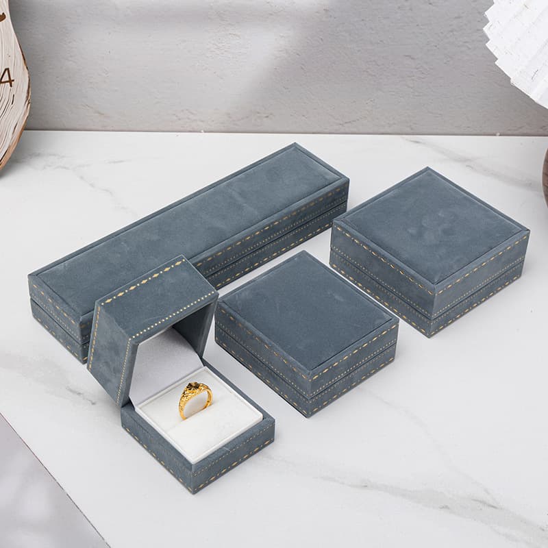 Cross-Border Lace Jewelry Box, Velvet Jewelry Box, Light Luxury Ring Box, Earring Box, Necklace, Bracelet, Bangle Box, Jewelry Box