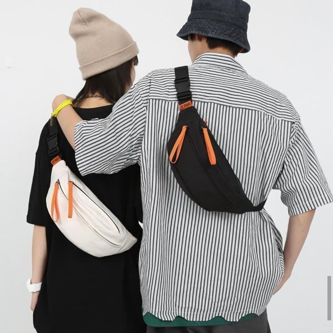 Chest Crossbody Bag Waist Bag Women's Trendy Versatile Canvas Bag Casual Sports Chest Bag Men's Canvas Dumpling Bag 2026 New Style