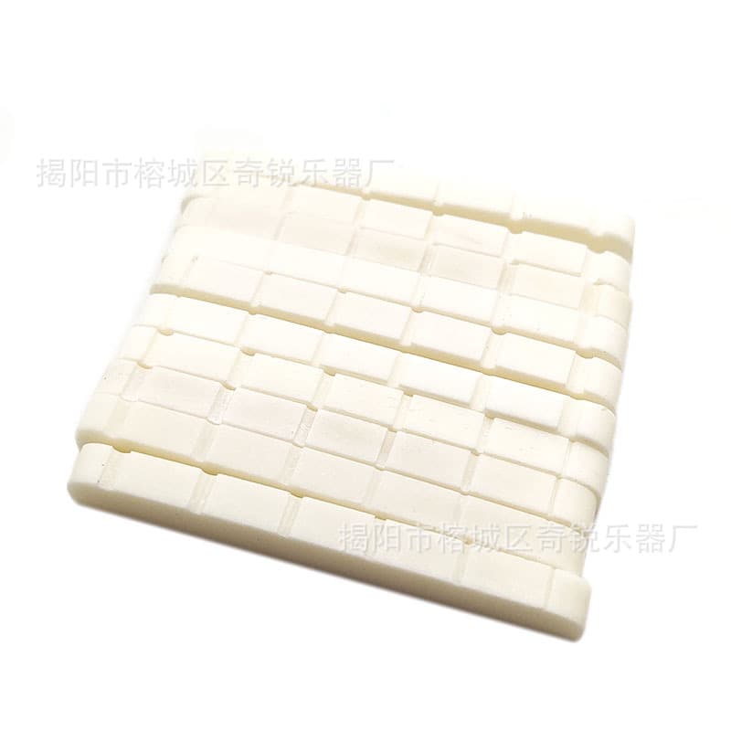 6-String ST Electric Guitar Bone Nut Natural Cow Bone Electric Guitar Top Nut 42mm/43mm Bone Top Nut