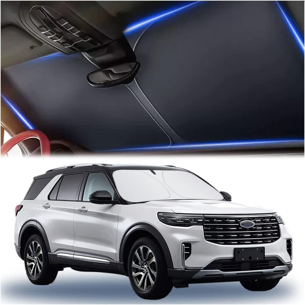 Car Foldable Windshield Sun Shade Reflective UV Heat Shield with Storage Bag Universal for Sedan SUV