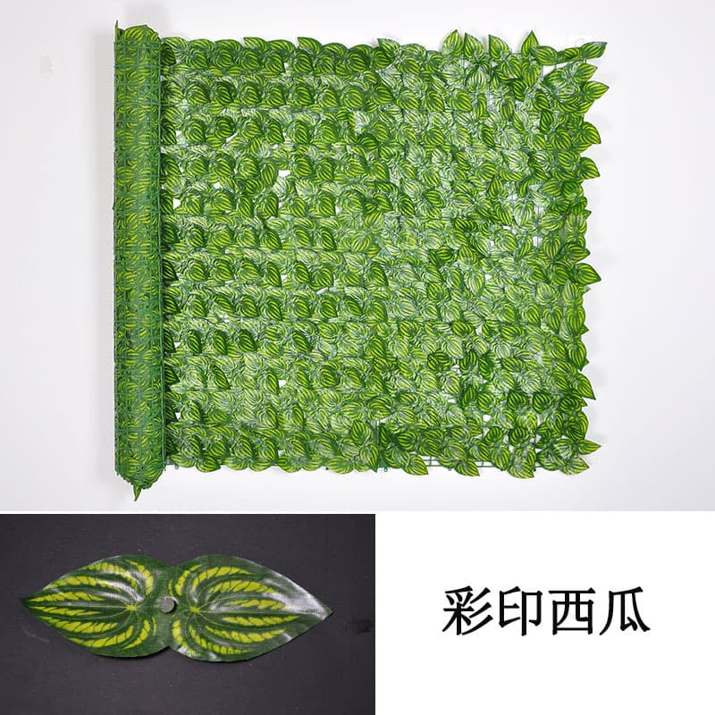 Artificial Fence Panel Garden Balcony Wall Barrier Privacy Screen Decorative Fake Plants