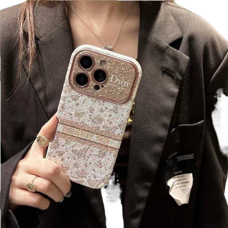 ChaoJiaRun Tech European and American Light Luxury Compatible with Apple 17 Phone Case Large Window iPhone 16 Pro Max Full Coverage 14