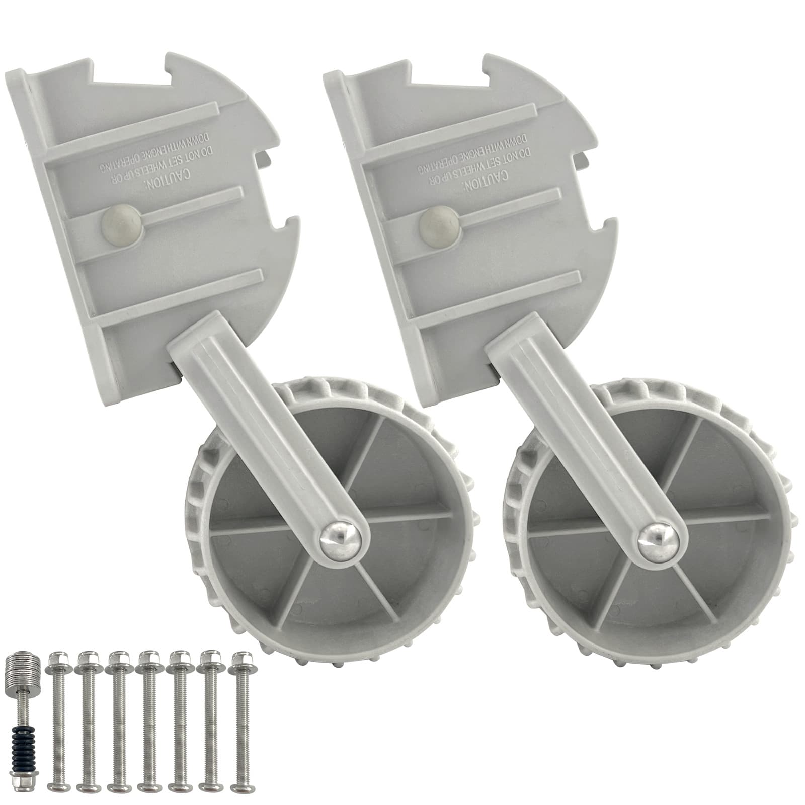 Aishuo/ISURE Kayak Marine Plastic Boat Wheel - Pair of Marine Hardware Accessories Yacht Accessories Wheel