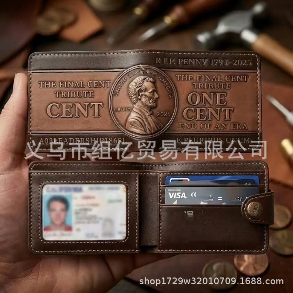 New Cross-Border THE FINAL CENT Leather Wallet