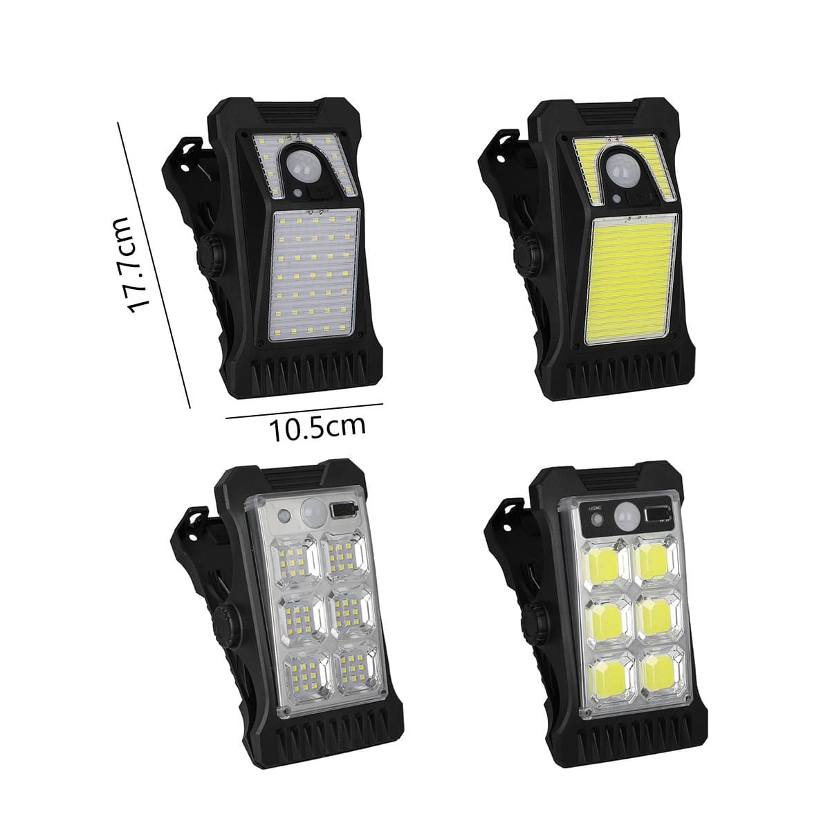 Cross-border Solar Clip Light, Outdoor Sensor Fence High-Brightness Sensor Light, Solar Garden Balcony Wall Light