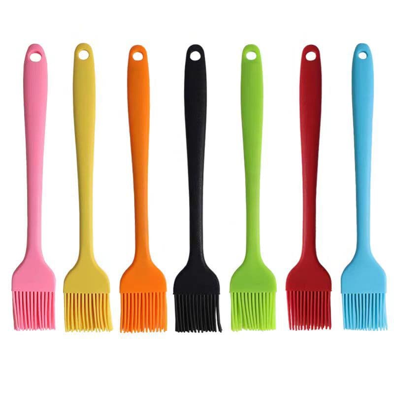 Silicone All-in-One Oil Brush Small Large Baking BBQ Basting Brush Silicone Kitchen Tool