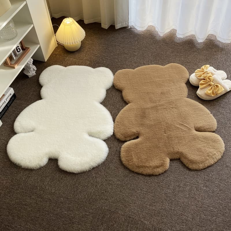Cartoon bear carpet ins rabbit plush room decoration bedroom home cartoon celebrity children's room bedside mat
