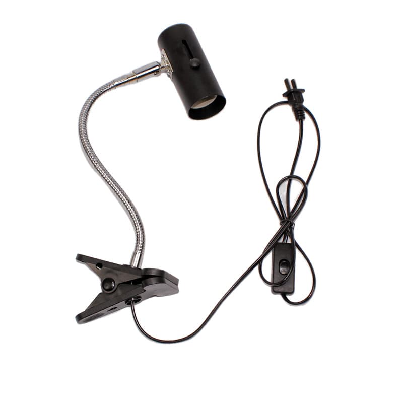Reptile Lamp Holder Pet Light Clamp Cover Heating Lamp Holder Sunlight Bulb Basking Platform Turtle Tank Heating with Switch Clamp Light