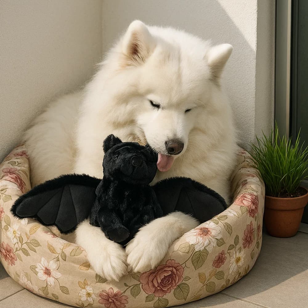 Bat Plush Pet Toy Interactive Companion Toy for Cats and Dogs Soothing Plush Cat Toy