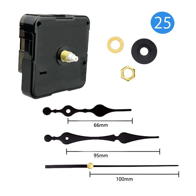Best-selling Silent Wall Clock Movement Sweep Clock Mechanism DIY Clock Movement with Hands Multiple Sizes