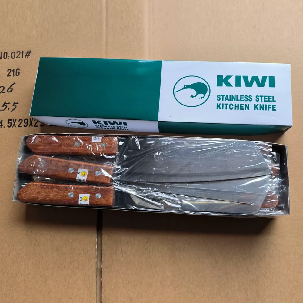 Yangjiang Factory Wholesale Stainless Steel Wooden Handle Kiwi Knife Fruit Knife Kitchen Knife Household Vegetable Knife