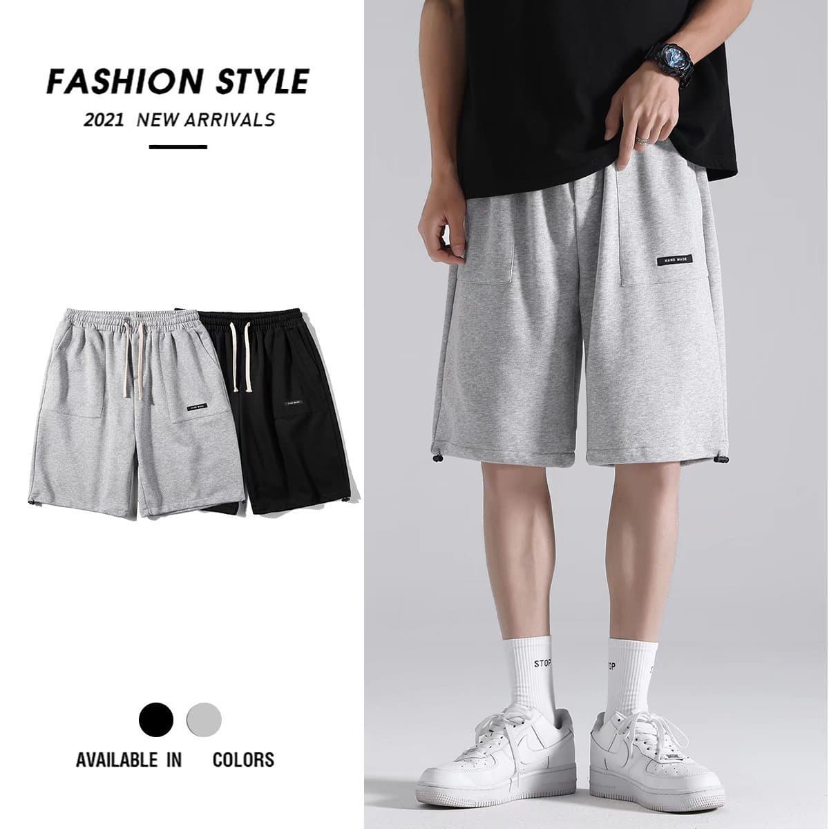 Wholesale Shorts Spring Summer New Style Sports Casual Loose Slim Straight Simple Five-Point Pants