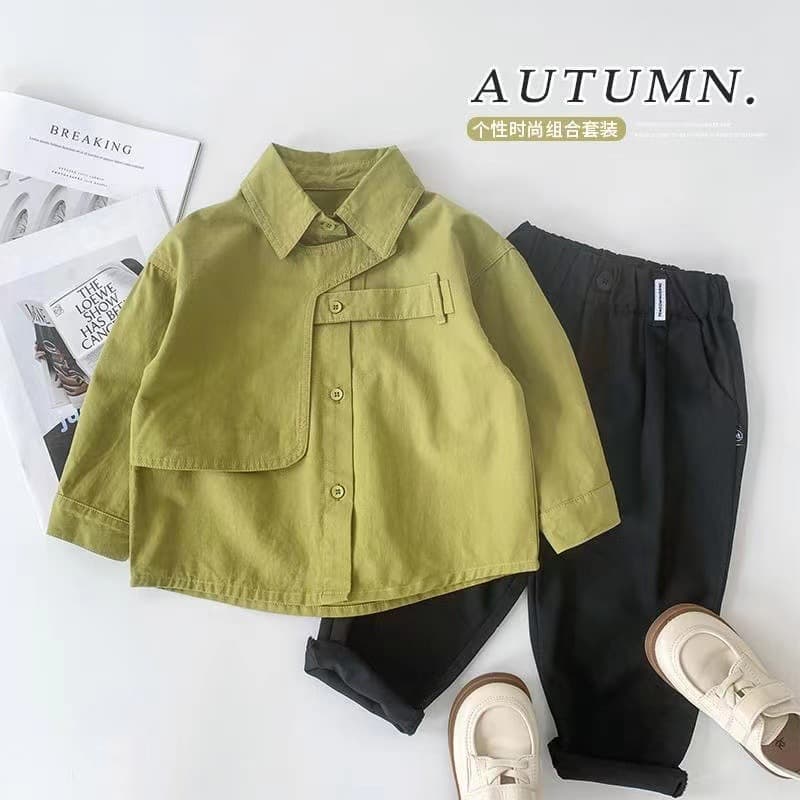 Boys' shirts spring and autumn children's long-sleeved shirts baby autumn clothes 2025 new autumn thin children's tops suit