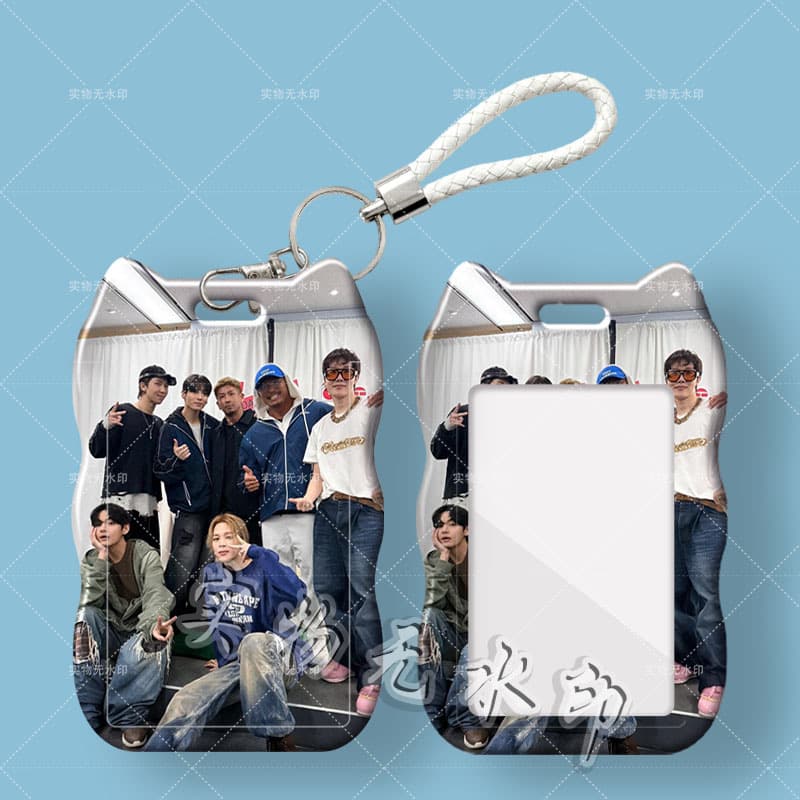 BTS handsome star peripheral student slide cat ear card set meal card bus ID card set spring