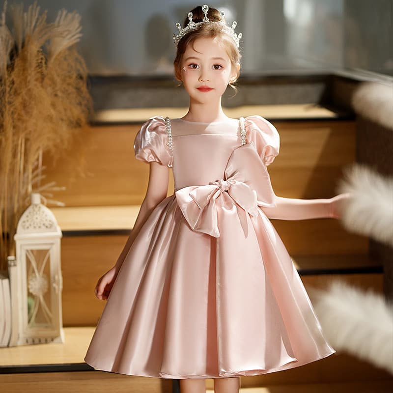 Girls' Formal Dress Host Performance Outfit Children's Birthday Princess Dress Summer Light Luxury Niche High-End Puffy Skirt