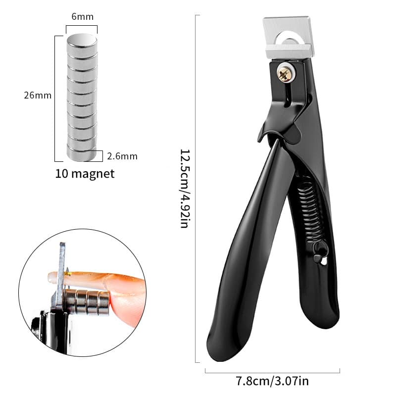 Nail Clipper One-Color Titanium French U-Shape Nail Clipper Stainless Steel Nail Cutter Extension Nail Clipper In Stock