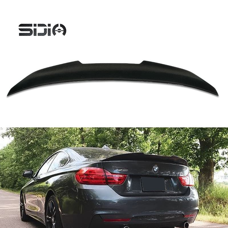 For 2013 BMW 4 Series Coupe F32 PSM Style Carbon Fiber Spoiler, Real Carbon Fiber Rear Wing, Export Quality