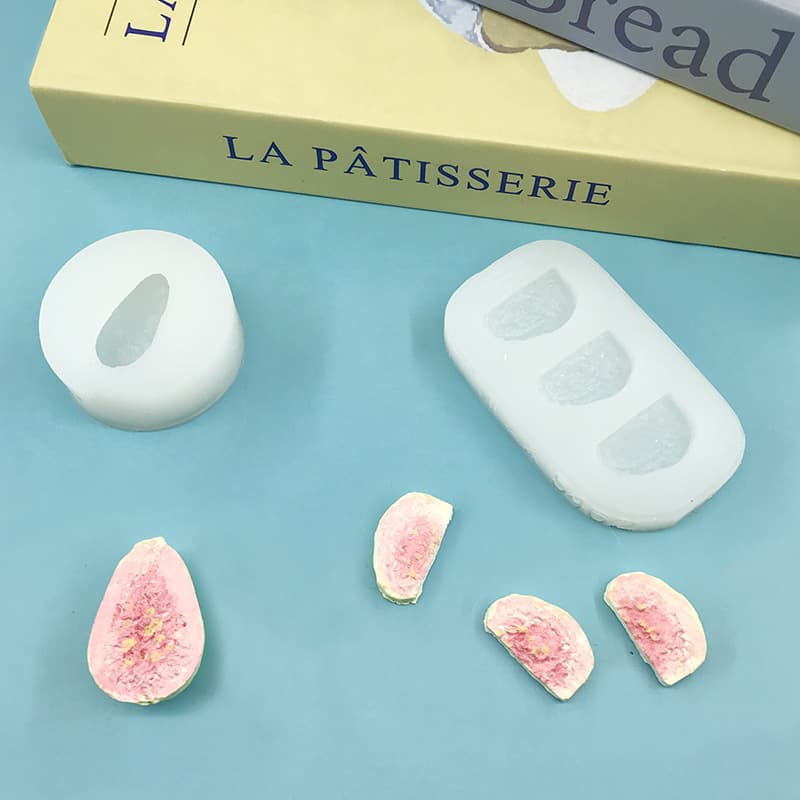 Xiaobiga pinch silicone mold food toy simulation guava diy fondant chocolate food grade baking mold