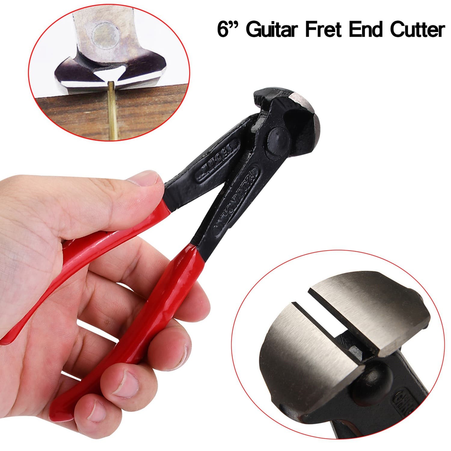 6-inch Guitar Fret End Cutter, String Instrument Wire Cutter, Luthier Tool