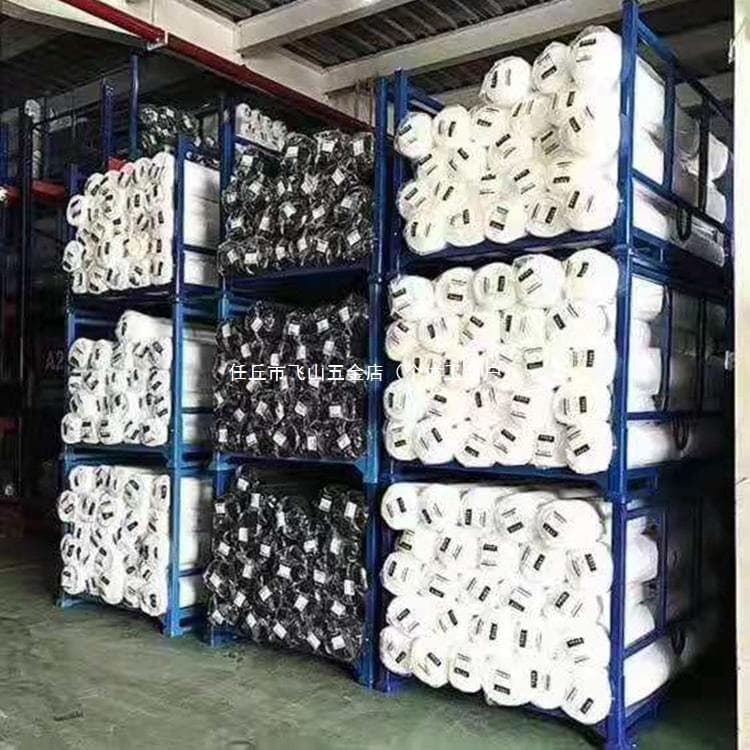 Metal Foldable Cold Storage Stacking Rack - Heavy-duty Demountable Tube-insertion Pallet with Fabric Surface