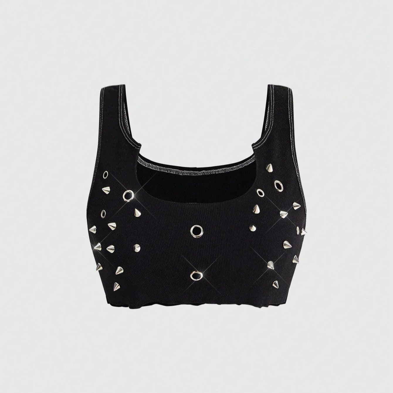 Cross-border 2026 Spring/Summer New European and American Fashion Y2K Printed Contrast Color Camisole Street Slim Fit Spaghetti Strap Top