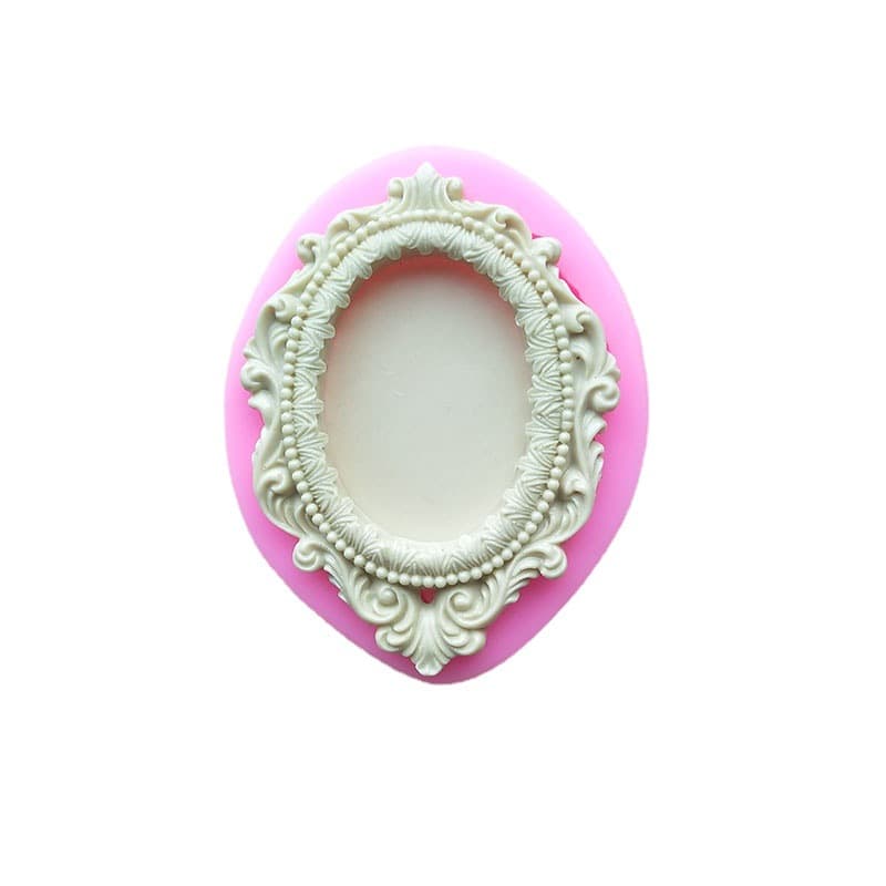 Retro Picture Frame Photo Frame Fondant Silicone Mold Baking DIY Frame Embossed Chocolate Cake Decoration Glue Mold