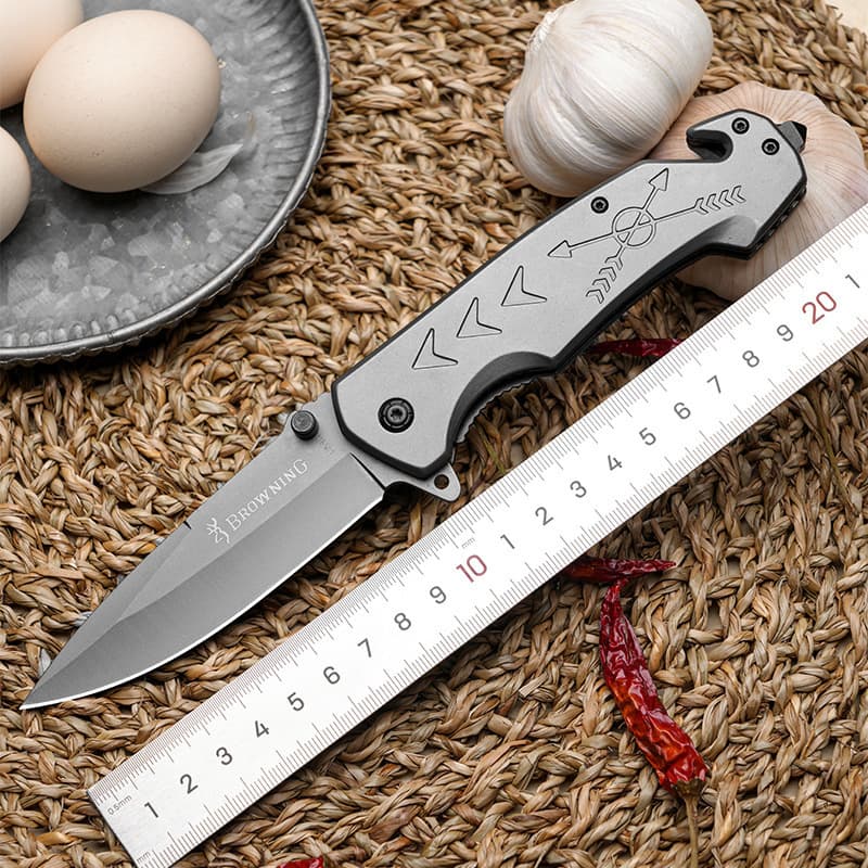 Factory direct sales outdoor tactical folding knife portable pocket knife camping camping fruit knife multifunctional outdoor knife