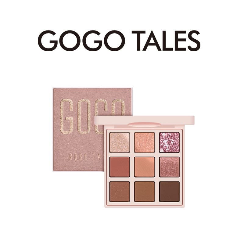 gogotales Velvet Eyeshadow Palette 605 - Matte Shimmer Earth Tones with Glitter
