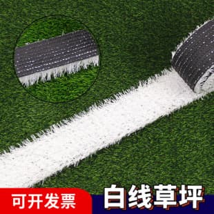 Artificial White Line Grass Carpet Rug Plastic Kindergarten Runway Playground Football Field White Stripes Laying Fake Turf Ground
