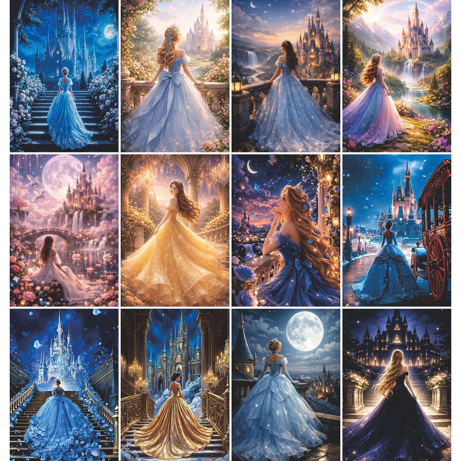 New cross-border diamond painting magic scenery diy full diamond diamond embroidery masonry painting diamond stickers wholesale