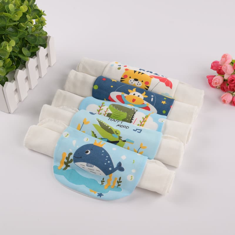 Infant sweat-absorbing towel children kindergarten gauze 4-layer sweat barrier baby pure cotton unisex kids summer back pad towel
