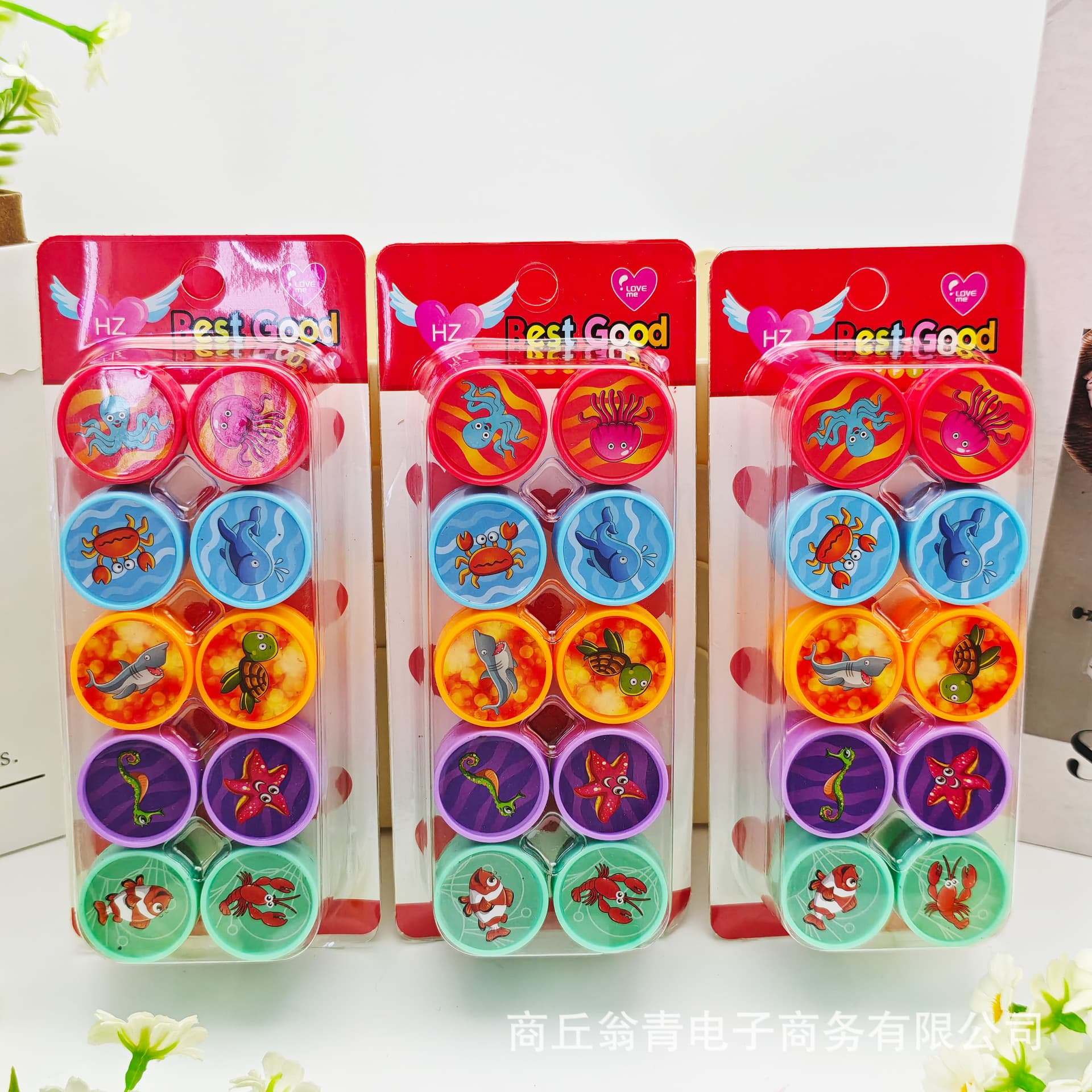 Popular washable ocean animal stamps for kids, multiple patterns