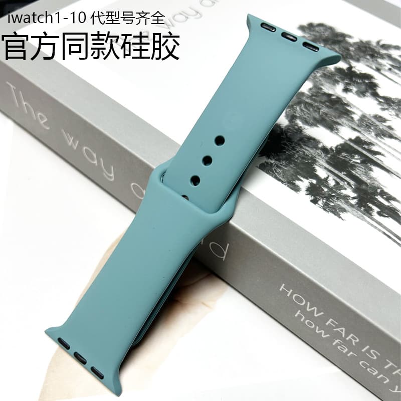 Sport Silicone Full-Cover Watch Band Compatible with Apple Watch S10 S9 iWatch