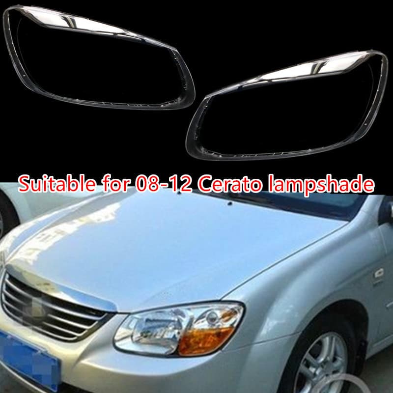 Headlight Lens Cover for Kia Cerato 2008-2012 Front Headlight Transparent Cover Headlight Housing Lens