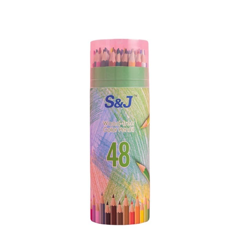 Factory 12-Color Oil-Based Colored Pencil Set for Students, 24-Color and 36-Color Pencils in Bucket Packaging, Colored Pencil Wholesale