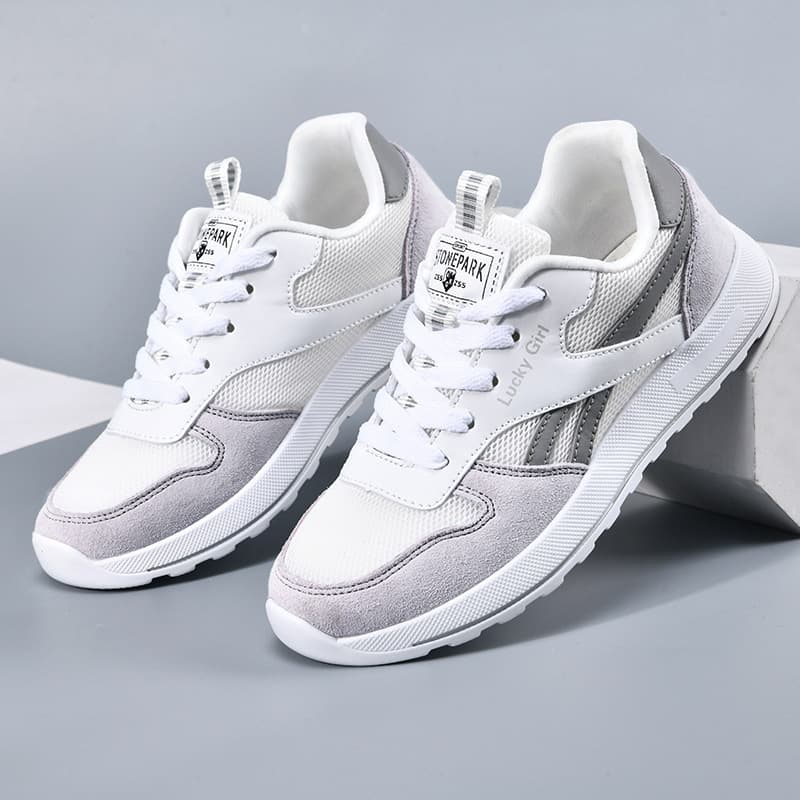 2023 Spring/Autumn Korean Style Agni Shoes for Women, New Fashion Student Running Sports Shoes, Street Style White Sneakers Couple Shoes