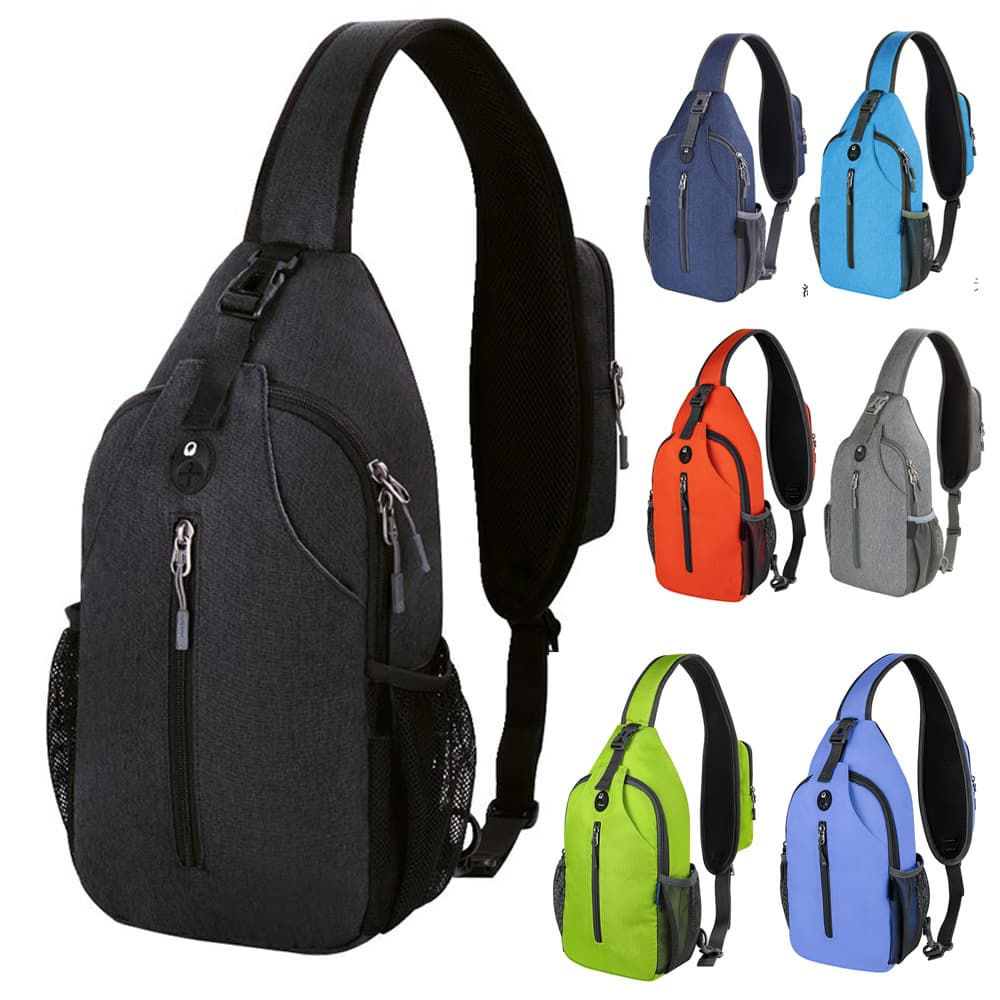 Cross-border popular large capacity portable hiking casual crossbody bag chest bag shoulder bag sports waist bag in stock wholesale