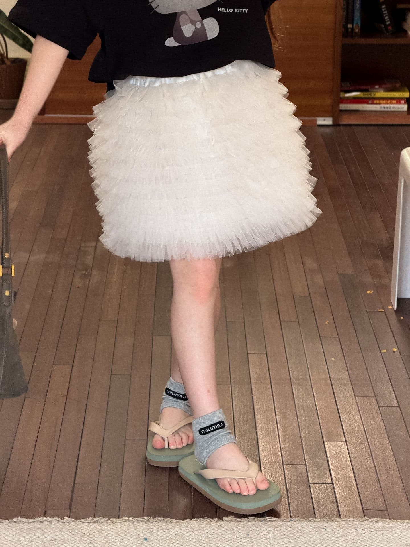 Girls Mesh Panel Skirt 2026 Spring New Ballet Style Short Skirt Children Fashionable Tutu Cake Skirt