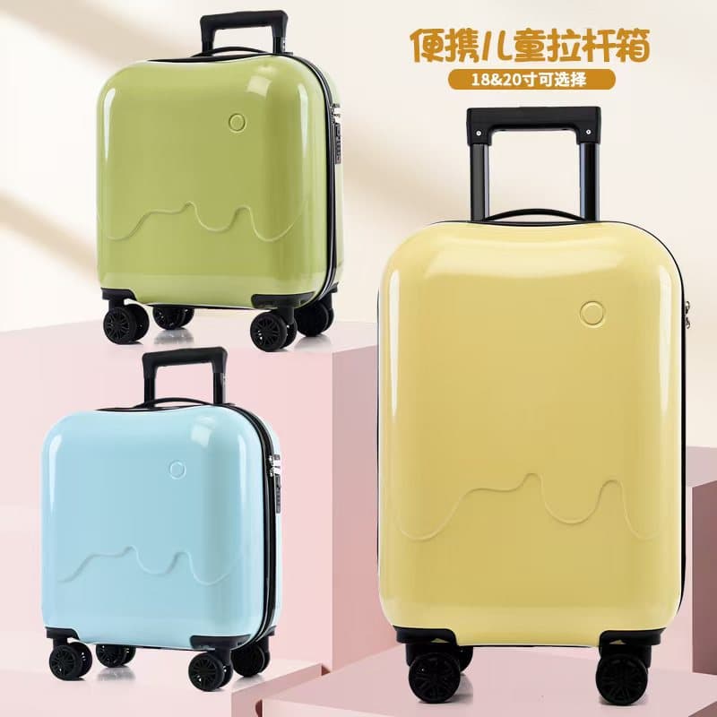 Mini children's suitcase 18-inch boarding children's trolley case 20-inch universal wheels with cup holder children's travel case