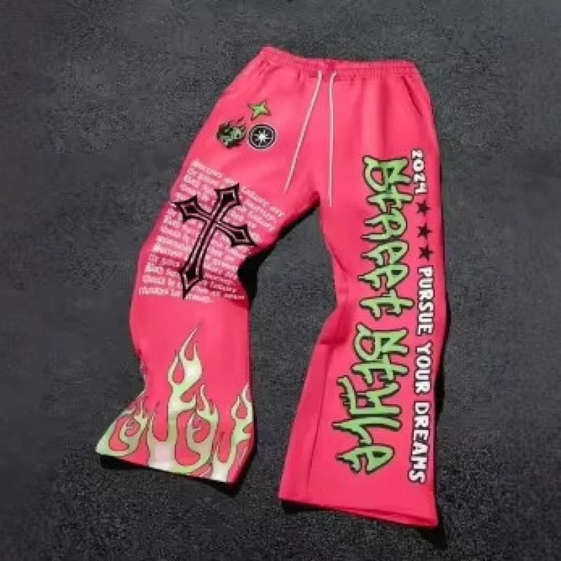 2025 Cross-Border Bestseller Trendy Unisex Loose Y2K Streetwear Men's Pants Hot Sale 2685