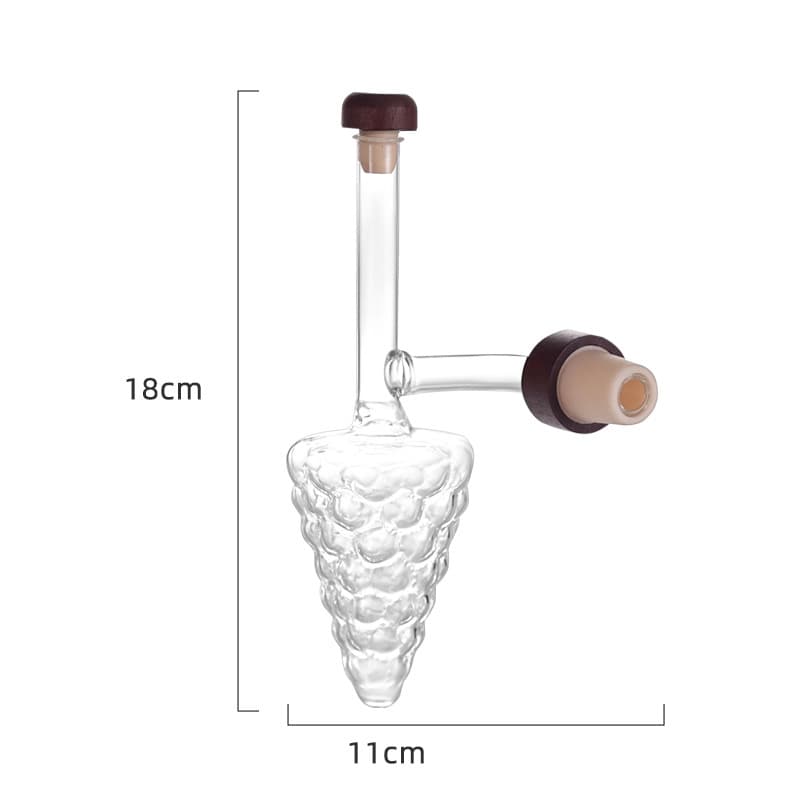 Best-selling Cross-border Ball-shaped Measuring Wine Bottle Pourer Air Aerator Portable Peach-shaped Quick Wine Decanter