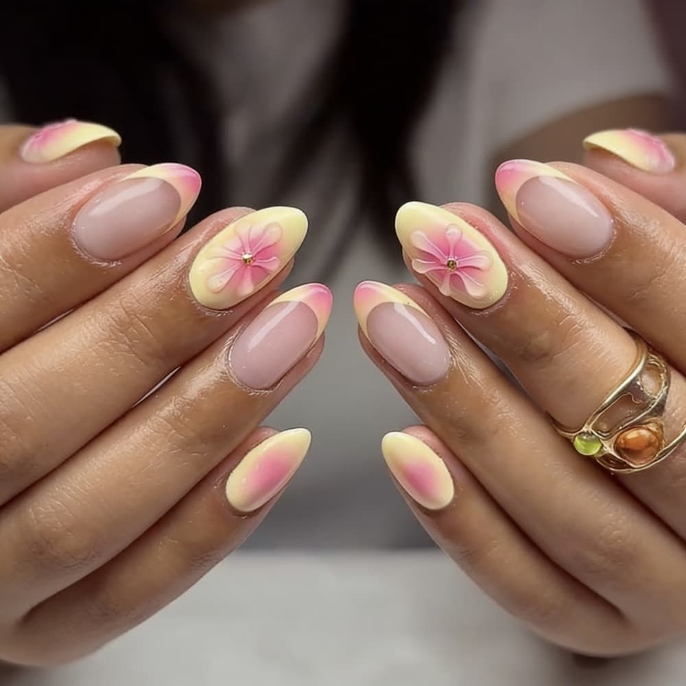 [Multiple Styles] Short Cute Whitening Wearable Nails Pink Blush Short Press-On Nails Student Simple Fake Nails