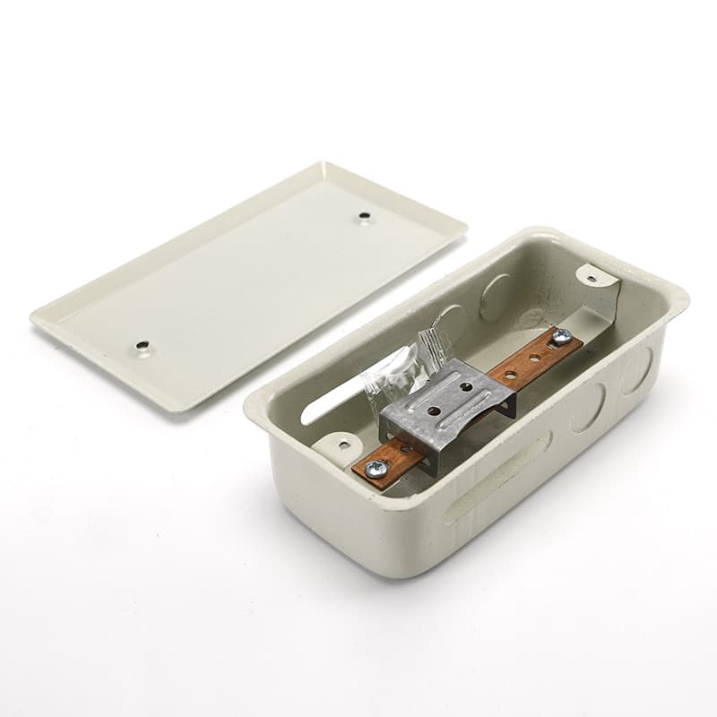 TD-28 Equipotential Terminal Box for Bathroom LEB Local Equipotential Bonding Terminal Box with Copper Busbar