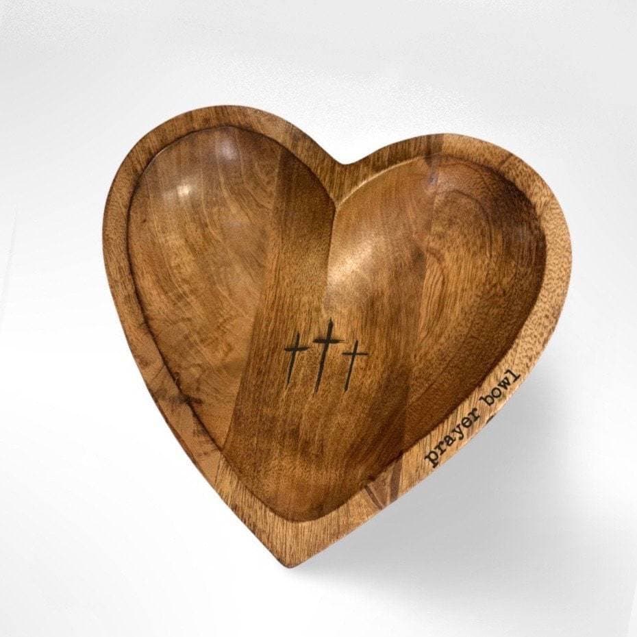 Cross-border New Heart Prayer Bowl with Prayer Card, Gift for Loved Ones