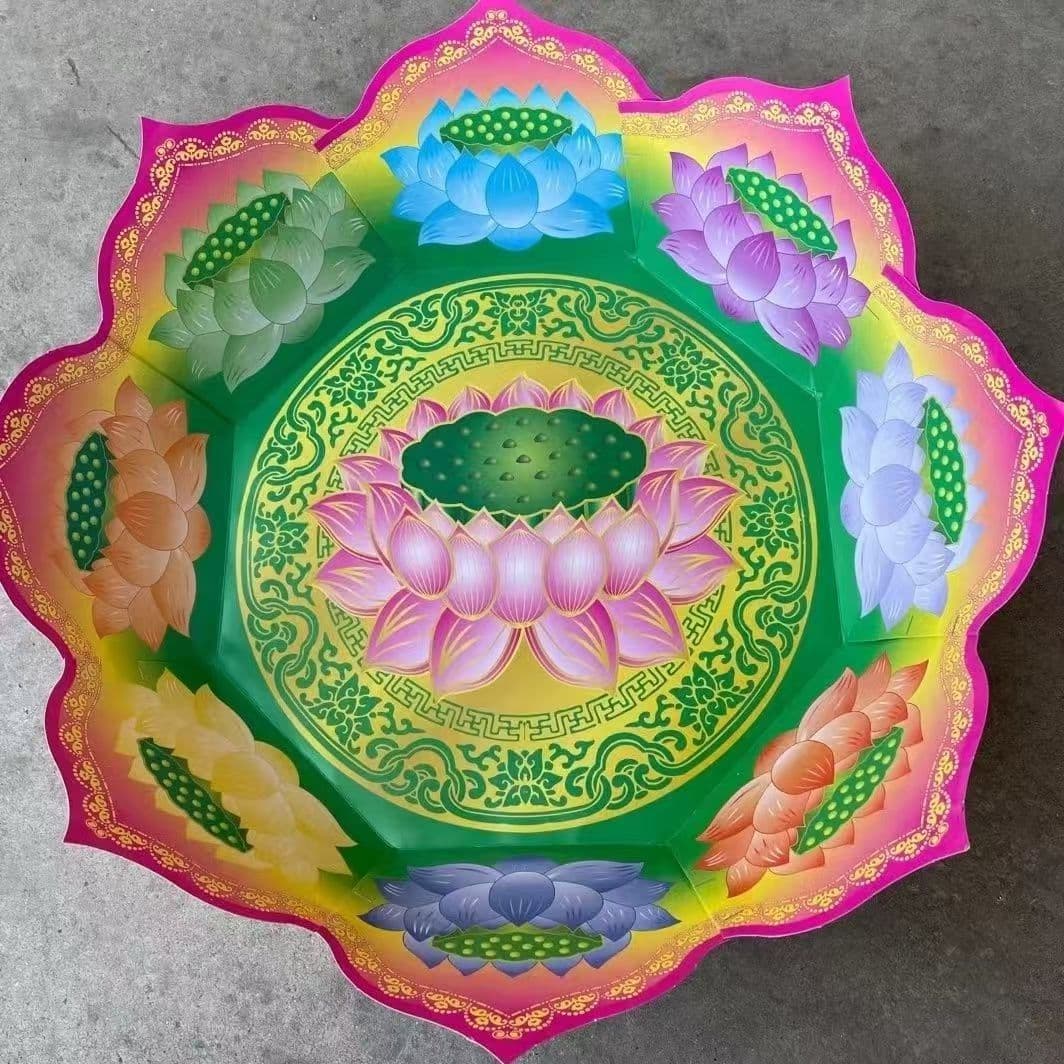 100 nine-turn lotus basins, nine colors and shades, lotus basins, treasure basins, semi-finished products ready for shipment.