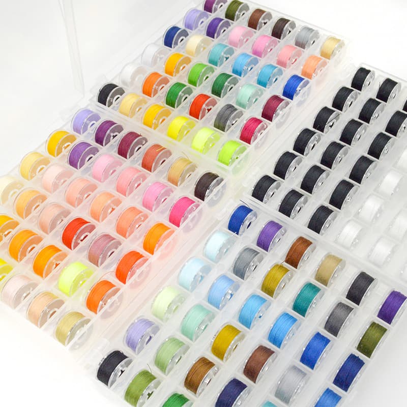25-color, 36-color, 50-color bobbin case with transparent thread; 36-compartment, 25-compartment case for home sewing machines; bobbin case set.